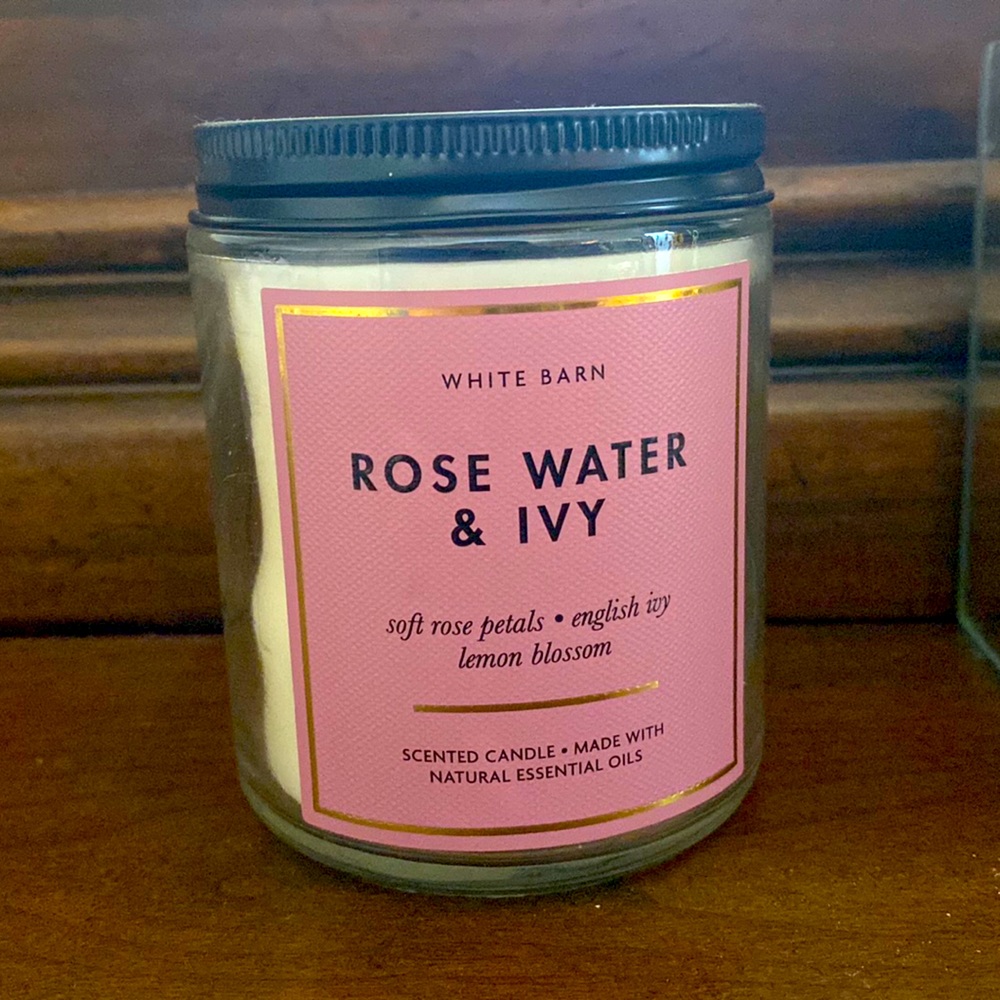 Rose Water & Ivy Bath and Body Works Candle